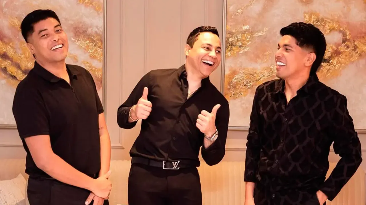 En la foto: Kanner y Keyner Morales, Osman Hinojosa